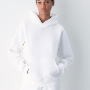 Aritzia Cozy Fleece Perfect Hoodie | Sweatfleece | White | Size XL